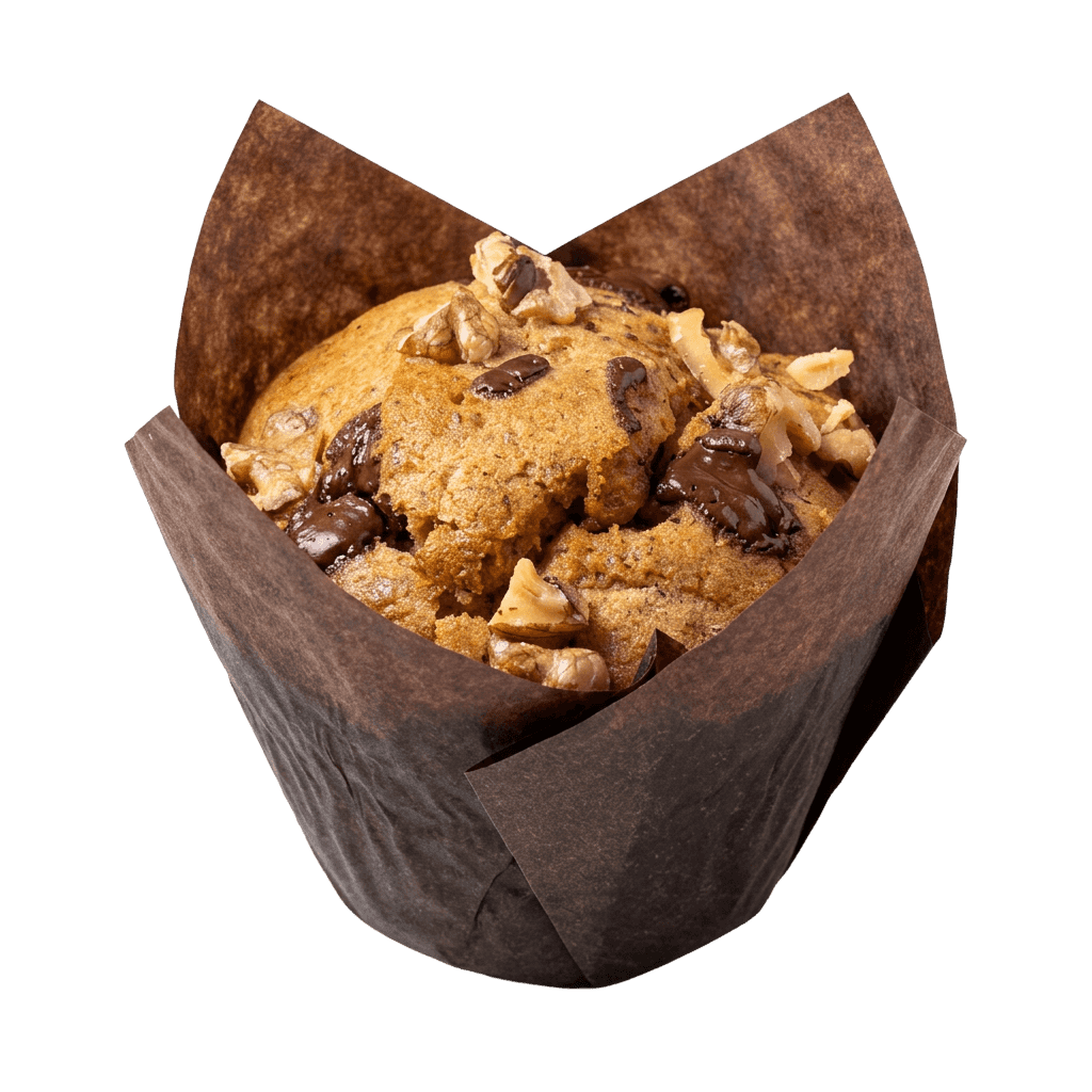 Vegan Sourdough Banana Muffins 6 stk